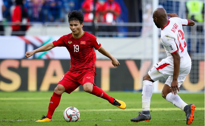 Quang Hải từng góp mặt tỏng chiến thắng của ĐT Việt Nam trước Jordan tại Asian Cup 2019