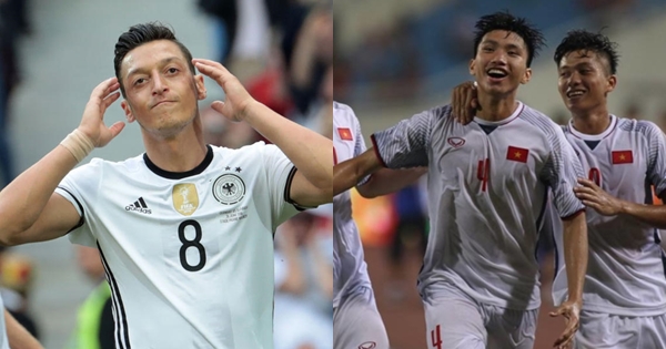 Ngôi sao Mesut Oezil thích siêu phẩm của Văn Hậu