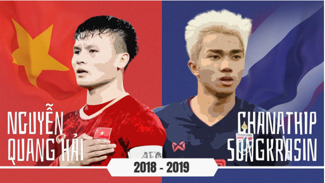 Quang Hải, Chanathip và những thống kê ấn tượng trước AFF Awards Night 2019