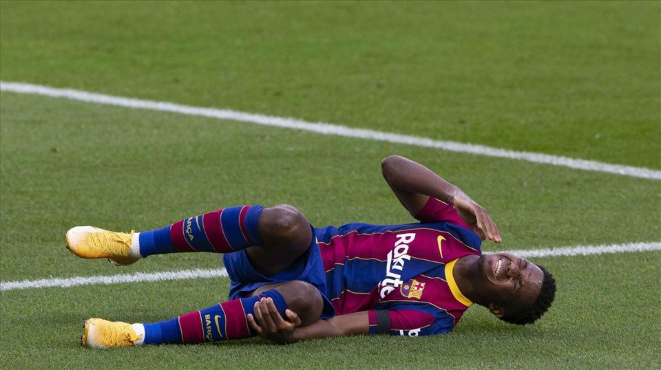 Barcelona thông báo về tình trạng chấn thương của Ansu Fati