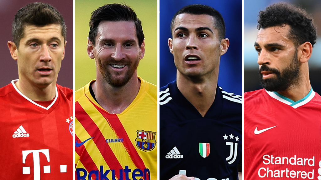 Messi, Ronaldo, Lewandowski và Salah dẫn đầu đề cử danh giá của UEFA