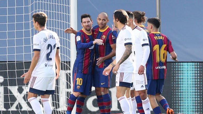 Messi solo đẳng cấp, Barca nhấn chìm Osasuna tại Nou Camp