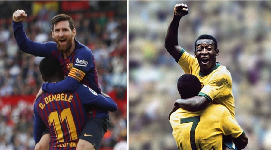 Messi gửi lời nhắn đến Pele sau khi san bằng kỷ lục vĩ đại
