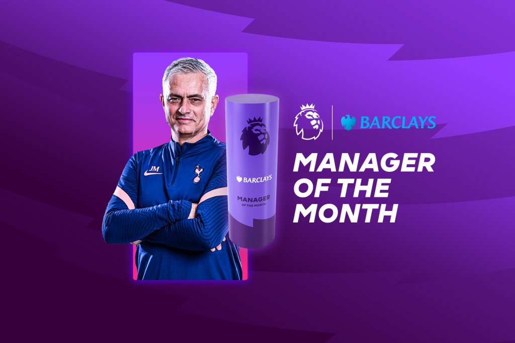 Jose Mourinho nhận giải HLV xuất sắc nhất tháng 11 của NHA