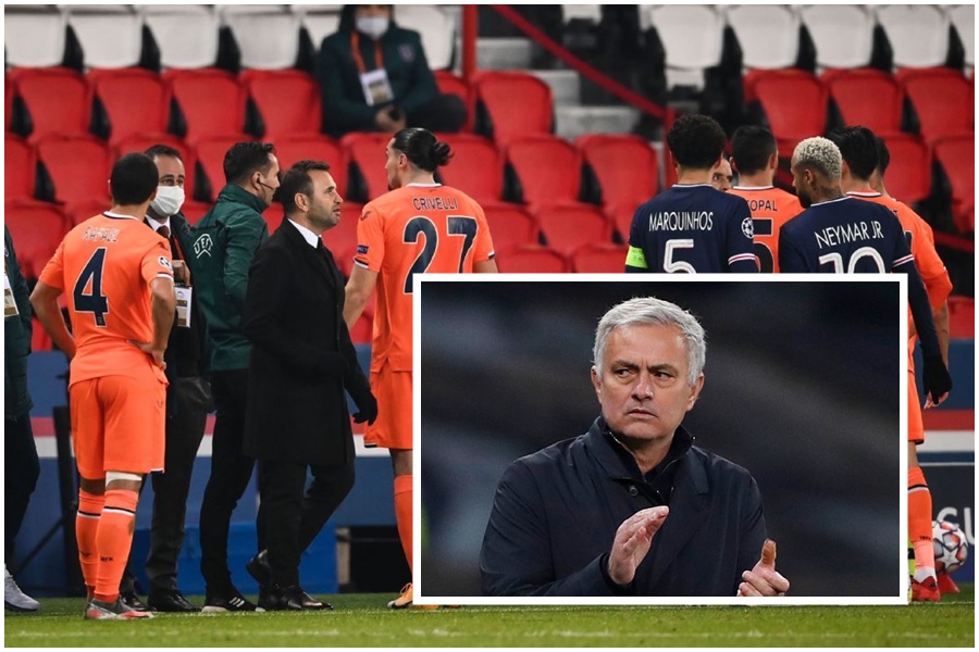 HLV Mourinho chia sẻ về sự cố trong trận đấu giữa PSG và Istanbul