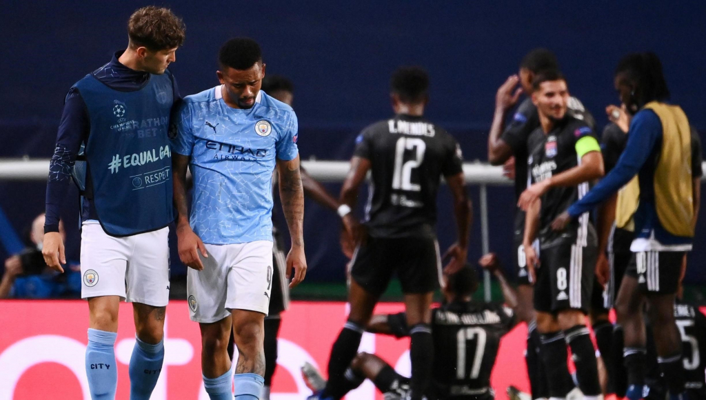Thua đau Lyon, Man City lại lỗi hẹn với cúp vô địch C1