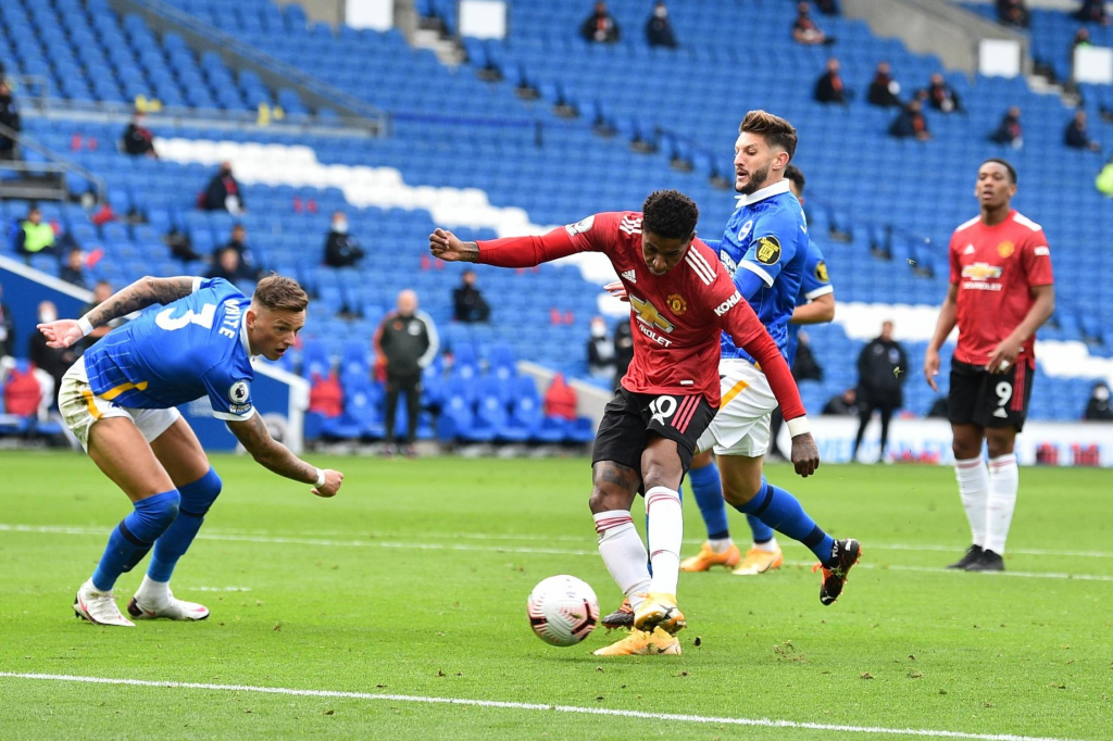 Rashford đi vào lịch sử MU với bàn thắng vào lưới Brighton