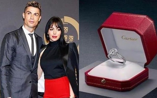 Nhẫn đính hôn của Ronaldo tặng bạn gái khủng nhất giới túc cầu
