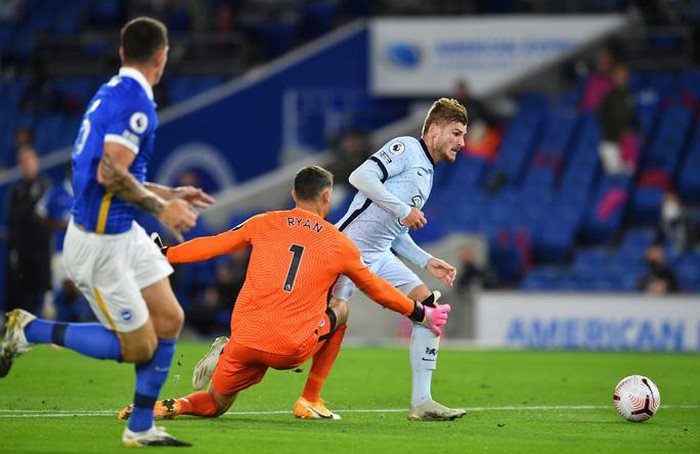 Timo Werner đã thi đấu ấn tượng ra sao khi Chelsea đánh bại Brighton?