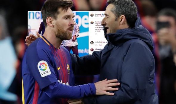 Messi ngậm ngùi tiễn Valverde bằng thông điệp ướt át