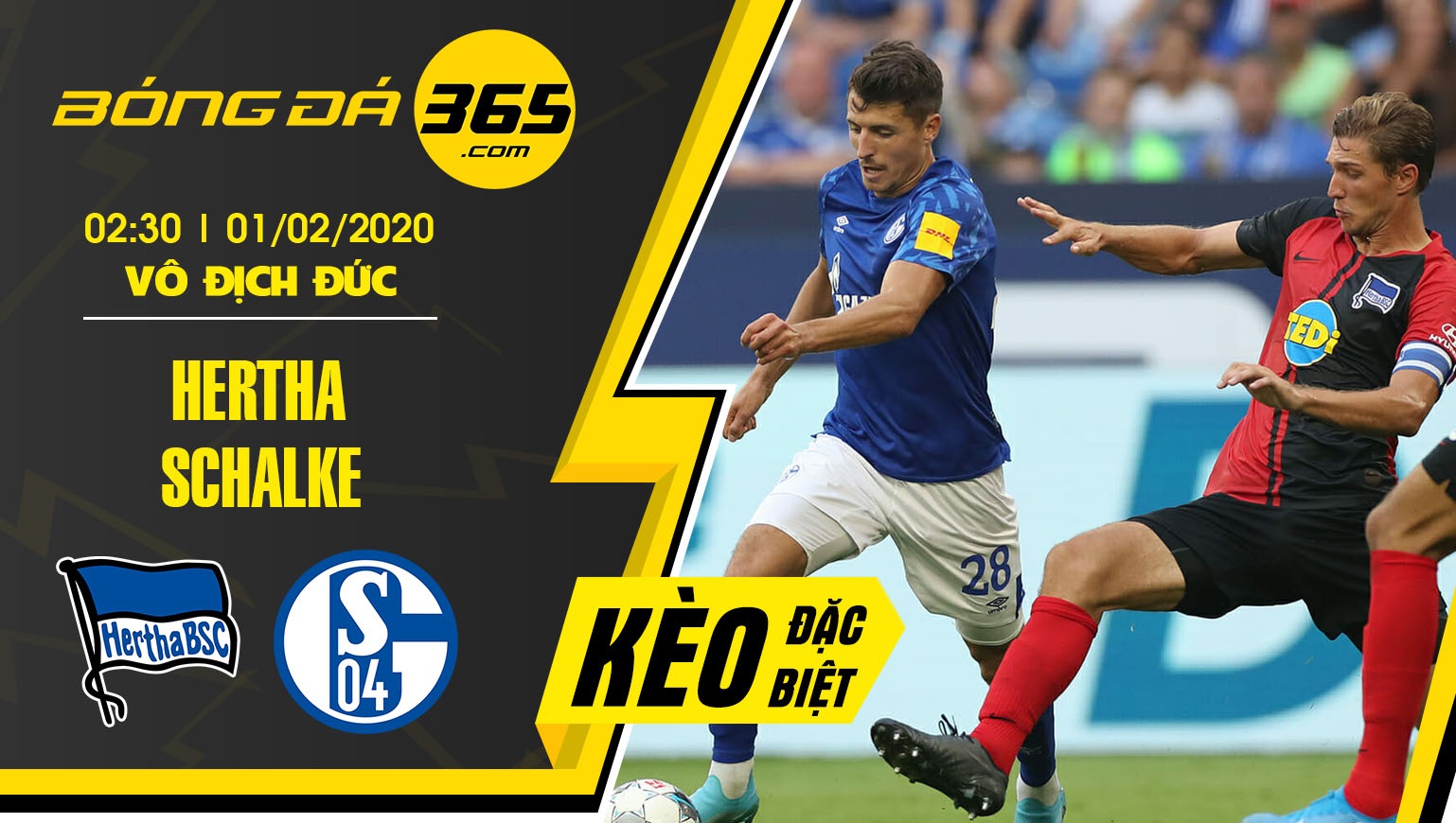 Soi kèo nhà cái tài xỉu hiệp một Hertha Berlin vs Schalke