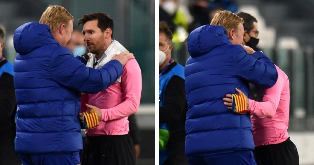 Koeman tiết lộ thông điệp gửi tới Messi ở cái ôm sau trận Juventus - Barcelona