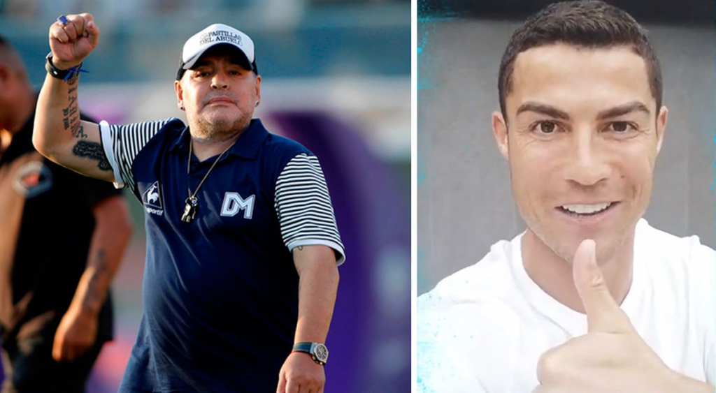 Ronaldo gửi lời chúc mừng sinh nhật cực chất tới Maradona