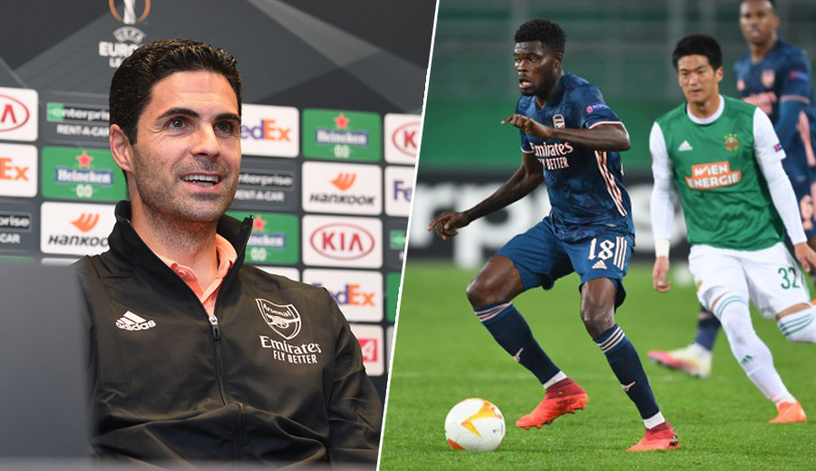 Thomas Partey khiến Arteta phấn khích ở trận đá chính đầu tiên cho Arsenal