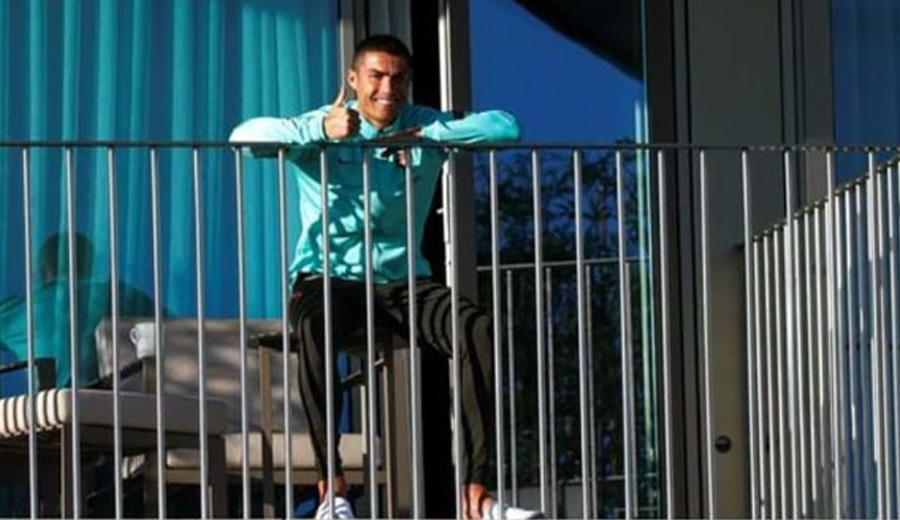 Hình ảnh mới nhất của Ronaldo sau khi nhiễm Covid-19