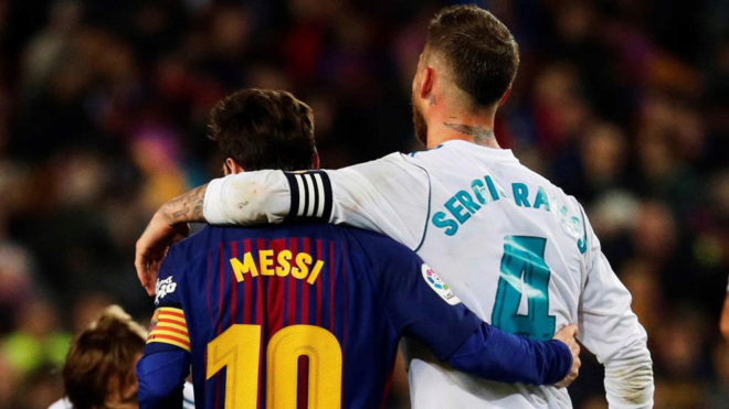 Ramos tâng bốc Messi trước thềm siêu kinh điển