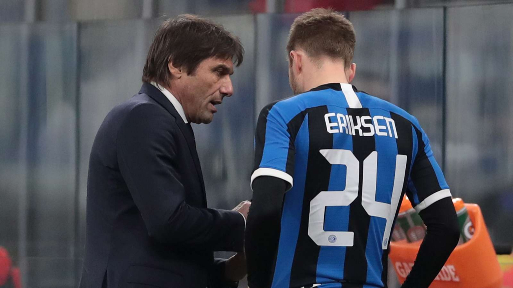Eriksen sẽ trở thành vấn đề với Conte tại Inter Milan
