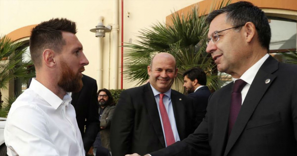 Bartomeu họp khẩn với Messi để giải quyết “cuộc chiến vương quyền” ở Barca