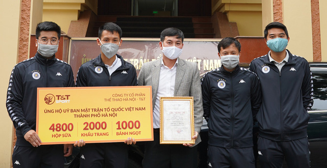 Dàn sao Hà Nội FC hành động ấm lòng, chống dịch Covid-19