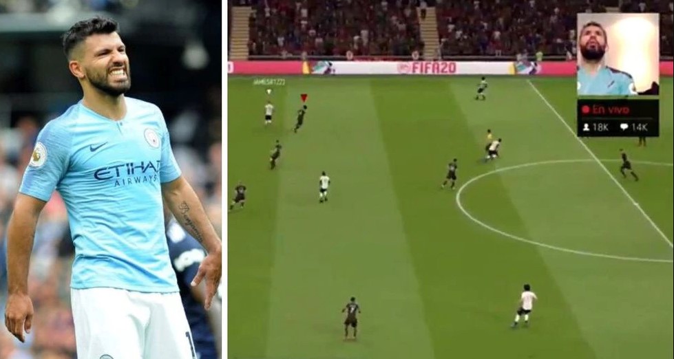 Man City thua Liverpool ở FIFA 20, Aguero “giận cá chém thớt