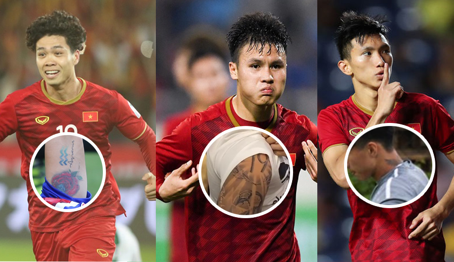 Ngắm kho hình xăm của các tuyển thủ Việt Nam: “Ma mới” Văn Hậu