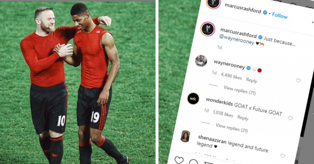 Rashford khiến fan MU xao xuyến với tấm hình chụp cùng huyền thoại