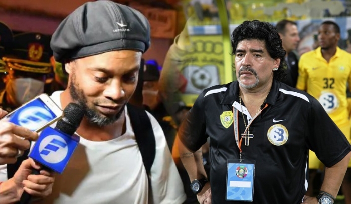 Nhờ Maradona, Ronaldinho có thể trở lại thi đấu chuyên nghiệp