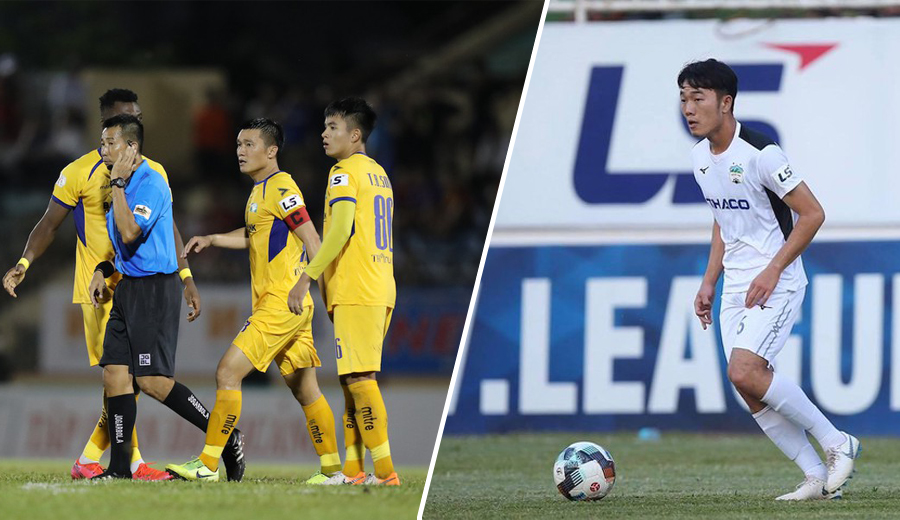 Điểm nhấn vòng 8 V-League: “Sáng nhất” trọng tài trận Quảng Nam – SLNA