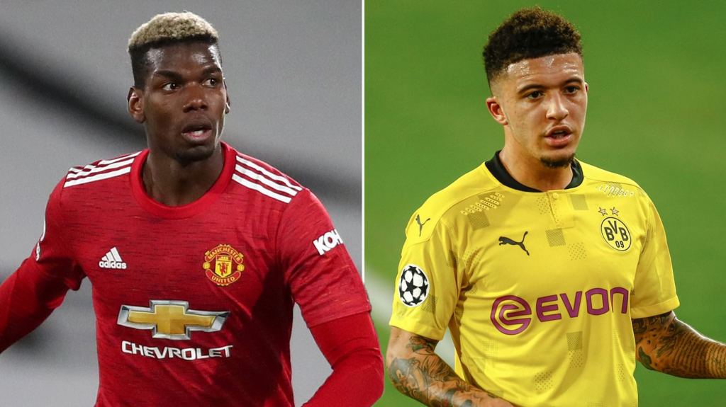 Paul Pogba trở thành đồng đội của Jadon Sancho