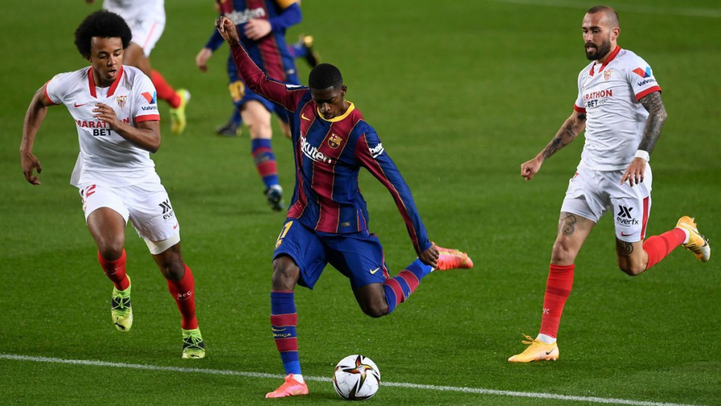 VIDEO: Sao Barca biến hàng thủ Sevilla thành “gã hề”, ghi bàn cực đẳng cấp