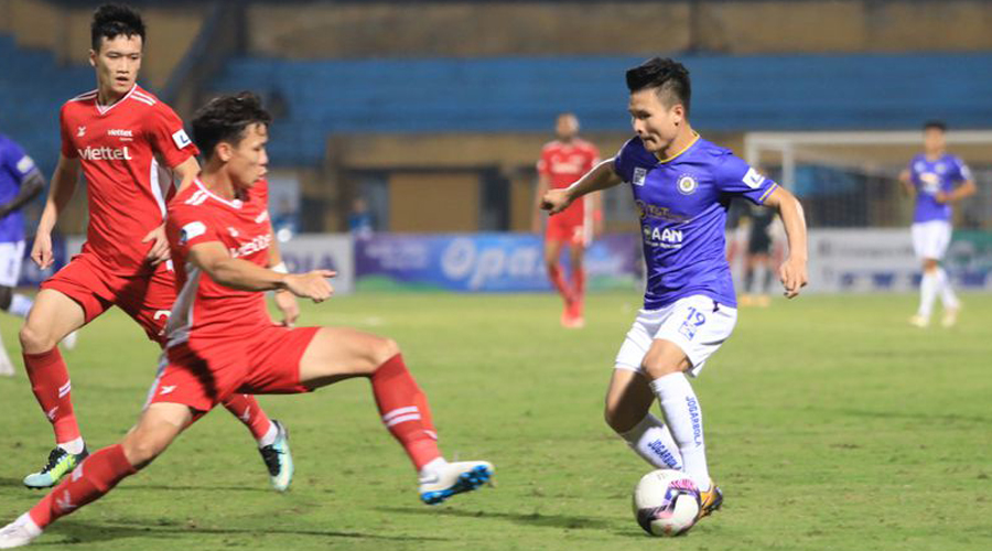 Quang Hải hụt siêu phẩm, Hà Nội FC lần đầu trắng điểm trước Viettel