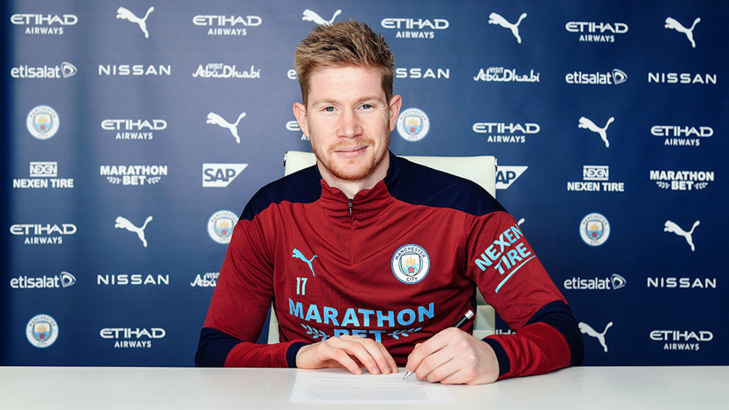 De Bruyne hướng tới điều gì khi gia hạn hợp đồng với Man City?