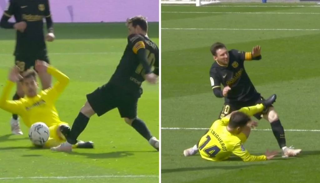 VIDEO: Rợn người với pha vào bóng khiến Messi suýt gãy chân