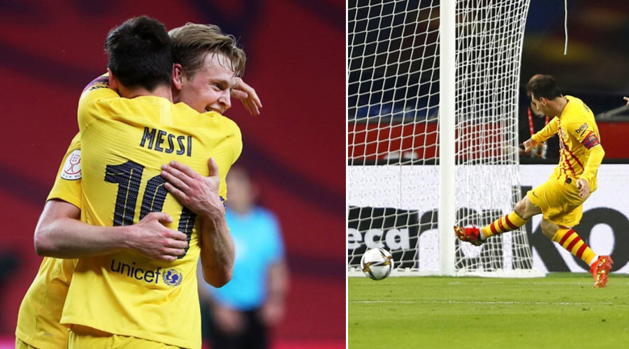 VIDEO: Messi và De Jong vẽ nên tuyệt tác ở trận chung kết Cúp Nhà vua