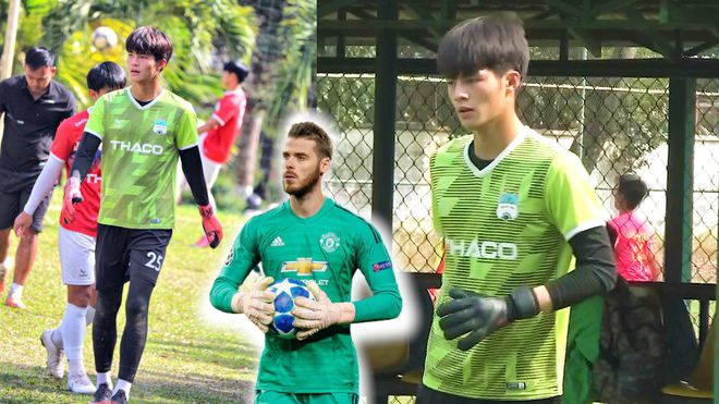 Thủ môn cao 1m91 của HAGL có cơ hội vượt mặt De Gea