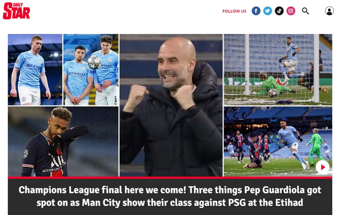 Man City vào chung kết C1, báo Anh ngả mũ trước Pep