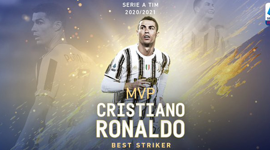 Ronaldo ẵm giải tiền đạo xuất sắc nhất Serie A 2020/21