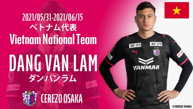 Văn Lâm nhận thông báo quan trọng từ Cerezo Osaka