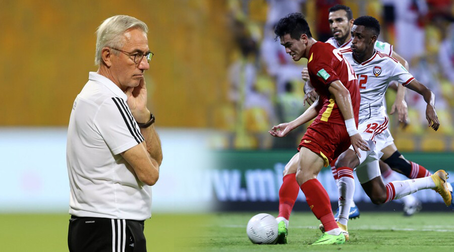 HLV UAE ấm ức vì tuyển Việt Nam chơi quá hay trong 10 phút cuối
