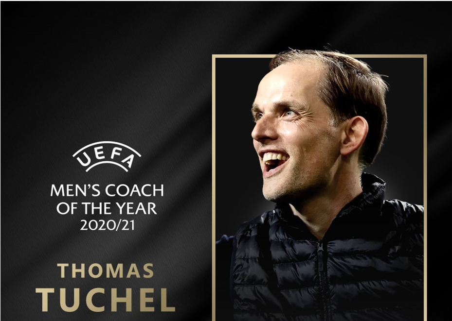 CHÍNH THỨC: Thomas Tuchel là HLV xuất sắc nhất Châu Âu 2020/21