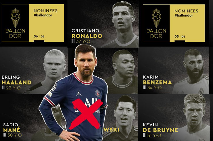 Đề cử QBV 2022 CHÍNH THỨC lộ diện: CR7 có mặt, siêu cú sốc Messi