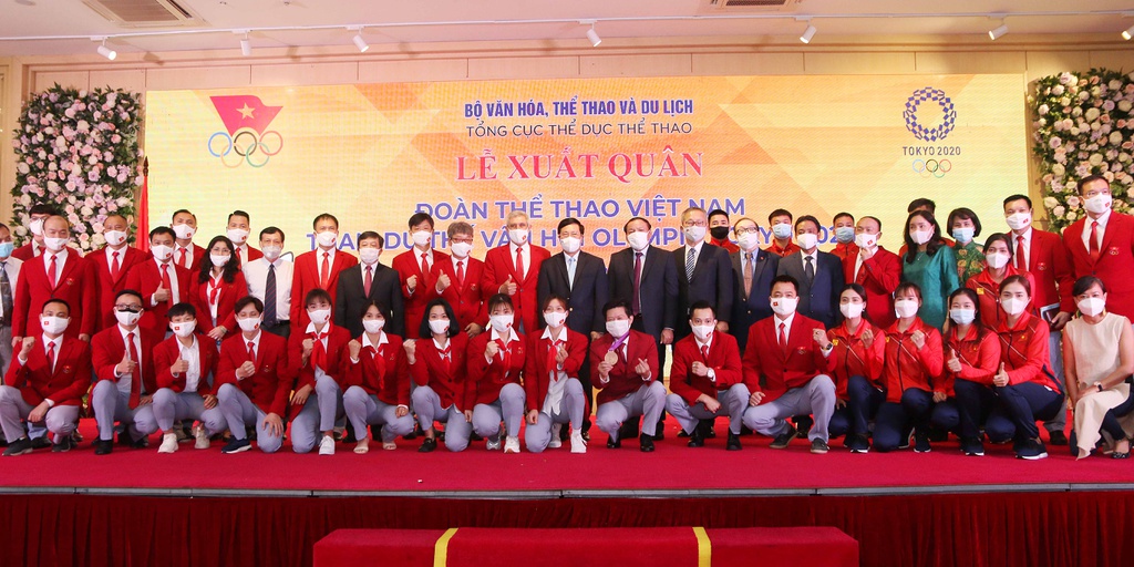 Đoàn thể thao Việt Nam xuất quân dự Olympic Tokyo