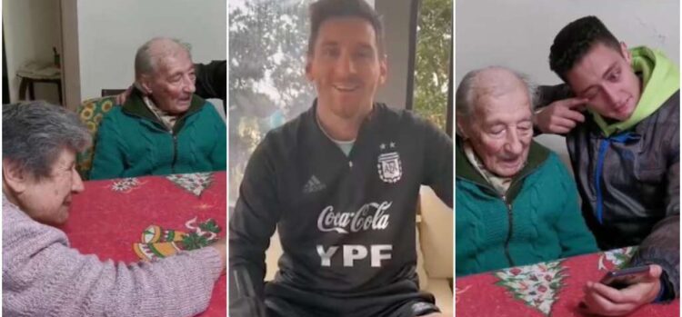 CĐV 100 tuổi làm điều khó tin, Messi lập tức có hành động ý nghĩa