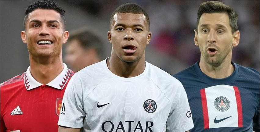 Messi và Ronaldo tiếp tục bị Mbappe soán ngôi sau 8 năm thống trị