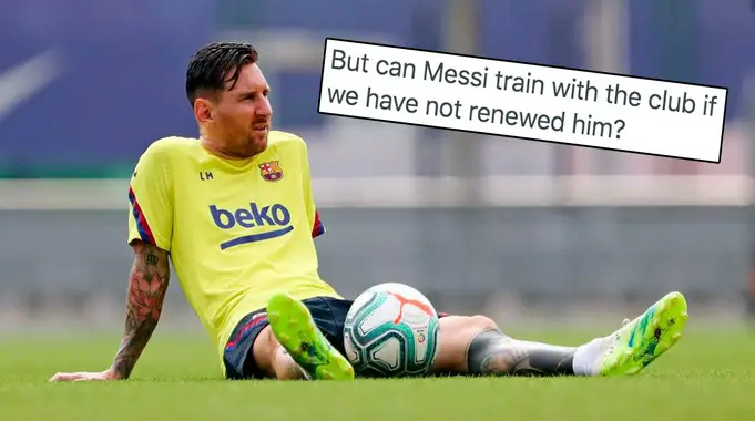 Trở lại Barcelona, Messi có thể tập luyện cùng CLB?