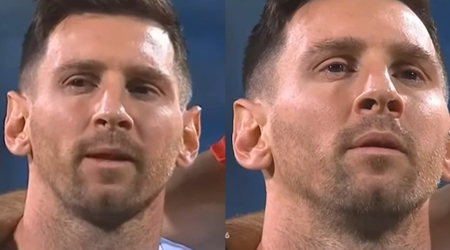 VIDEO: Messi ứa nước mắt khi hát quốc ca Argentina