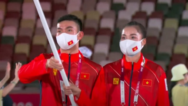 Đoàn thể thao Việt Nam rạng ngời tại Lễ khai mạc Olympic Tokyo 2020