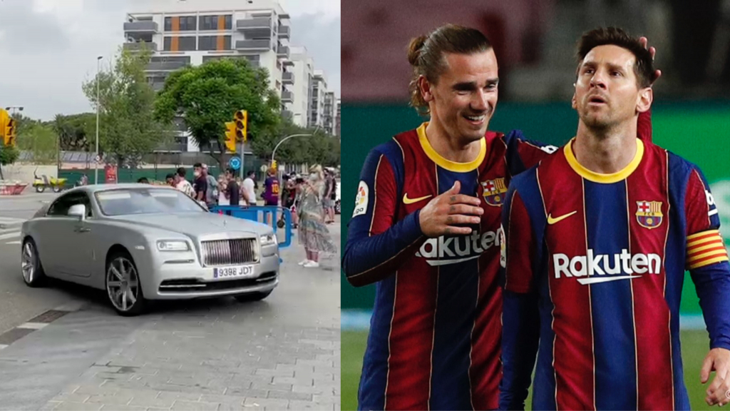 CĐV Barca chặn xe, la ó Griezmann vì để Messi rời đi