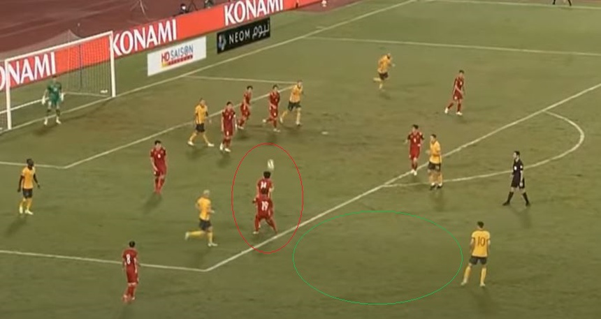Quang Hải bất ngờ bị trách móc ở bàn thua của ĐT Việt Nam trước Australia