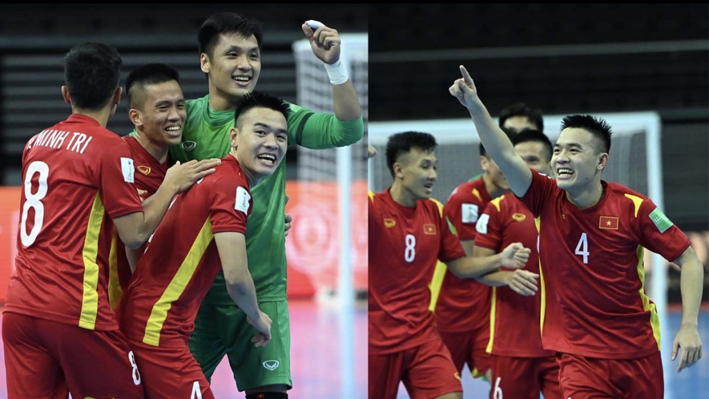 VIDEO: ĐT futsal Việt Nam ăn mừng cực sung sau kỳ tích tại World Cup 2021